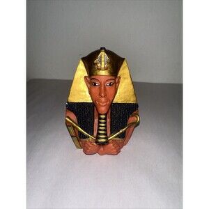 Veronese 2000 King Akhenaten bust ORNAMENT Figurine 10cm resin Desk Weight
